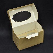 Коробка для 2 капкейков 10x16x10см Коробка для 2 капкейков 10x16x10см