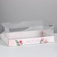 Коробка для зефира/рулетов/тортов Just for you 22*8*13,5см