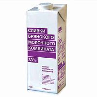 Сливки "БМК" 33%, 1л.