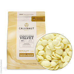 Шоколад Каллебаут Callebaut Белый Velvet 32%, 1кг.