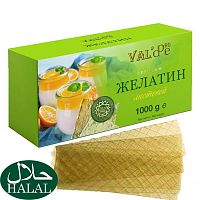 Желатин говяжий листовой 180 bloom Gold Халяль VAL'DE, 1кг