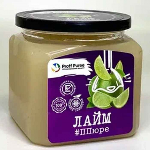 Пюре замороженное Лайм Proff Puree, 500г Пюре замороженное Лайм Proff Puree, 500г